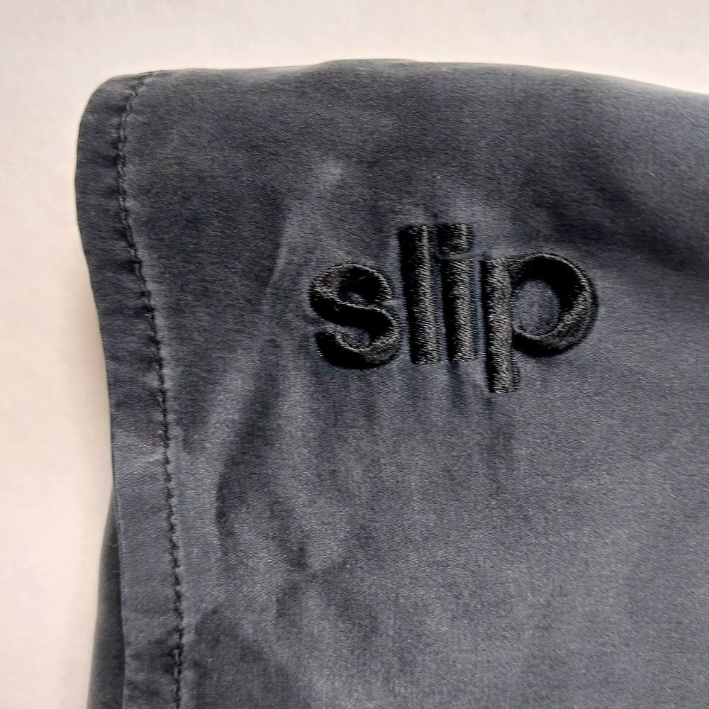 Slip Pure 100% Silk Queen Pillowcase Black Anti Aging, Anti Bed Head